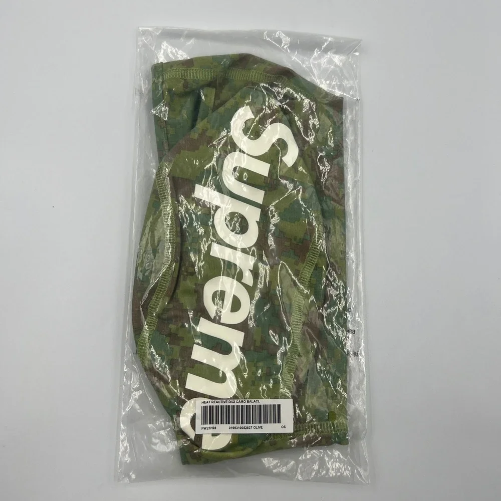 Supreme‎ FW25 Heat Reactive Green Digi Camo Balaclava New in Bag